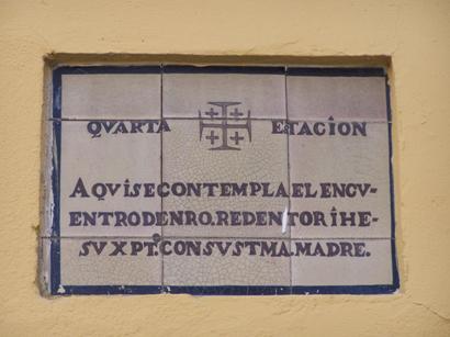 Placa de la 4ª estación
